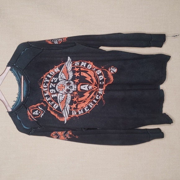 AFFLICTION Reversible Thermal American customs 1973 sz XXL - Picture 5 of 8